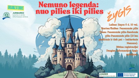 Plakatas kviečiantis į žygį