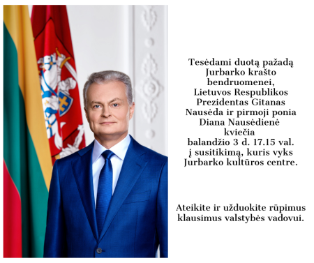 Nuotraukoje LR Prezidentas GItanas Nausėda